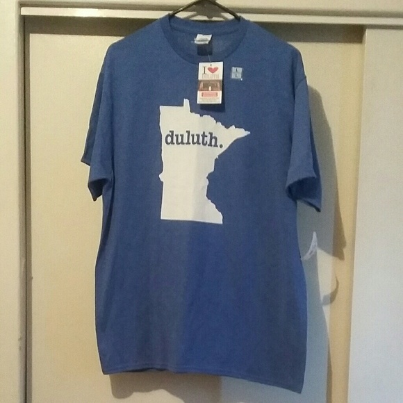 Duluth Unisex Blue T Shirt - Picture 3 of 3